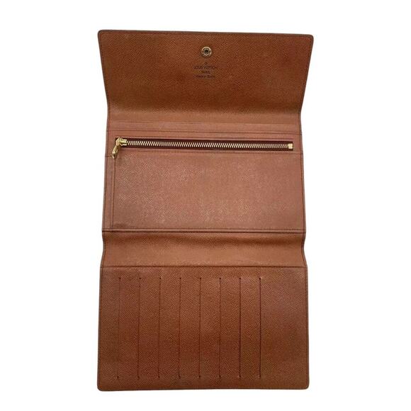 Louis Vuitton Vintage Brown Monogram Pochette Passport Travel Wallet - Picture 5 of 16